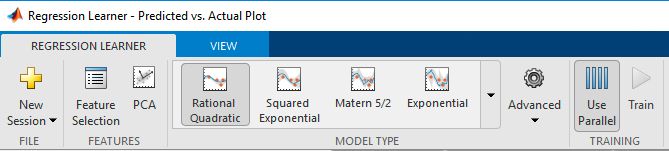 Use parallel regression model training