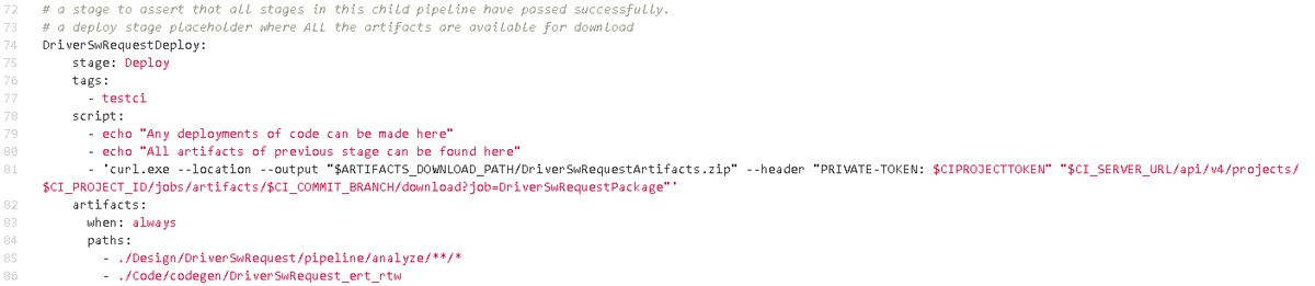 Deploy stage definition for downloading artifacts related to the DriverSwRequest model.