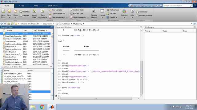 Sometimes when I record a variable with the saveValue function, it is a mistake, or it was a test, or it was some outlier that I do not want to keep forever. Here I load, edit and resave to fix.