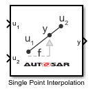 Single Point Interpolation block