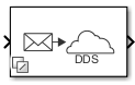 Write DDS Sample block with Connect to live network enabled.