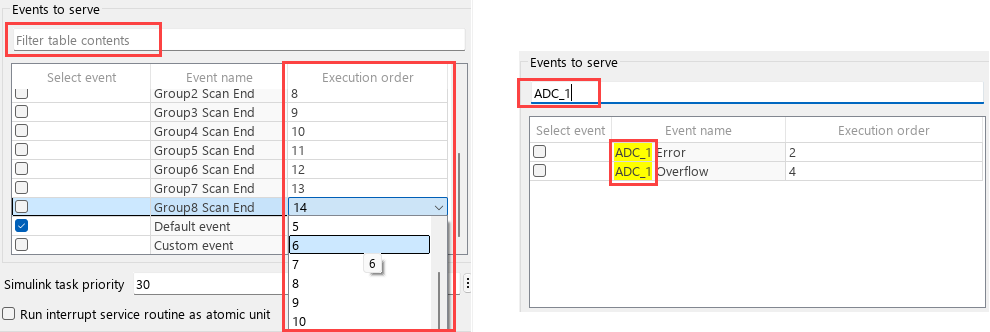 Events to serve
