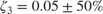 $$ \zeta_3 = 0.05 \pm 50\% $$
