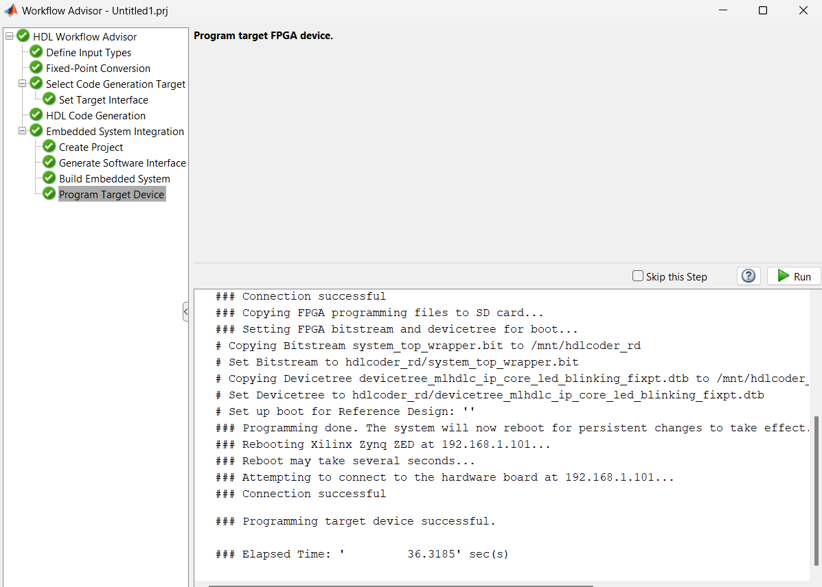 Program Target Device