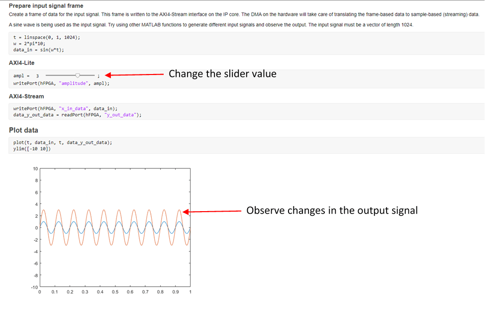 Prototype FPGA Design on AMD Versal Hardware with Live Data by Using MATLAB Commands