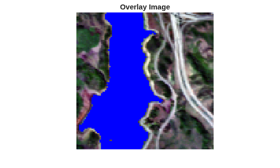 Figure contains an axes object. The hidden axes object with title Overlay Image contains an object of type image.