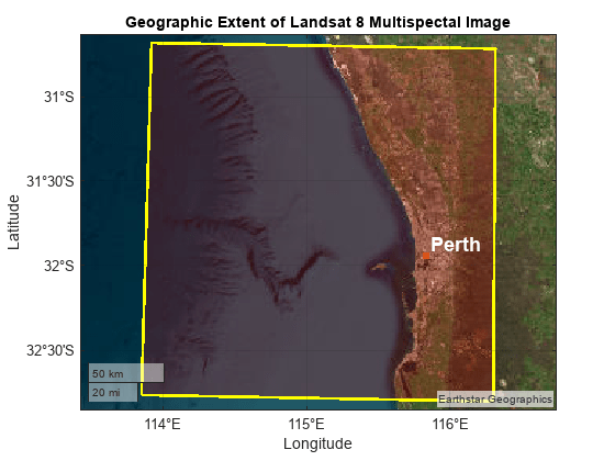 Find Regions in Spatially Referenced Multispectral Image