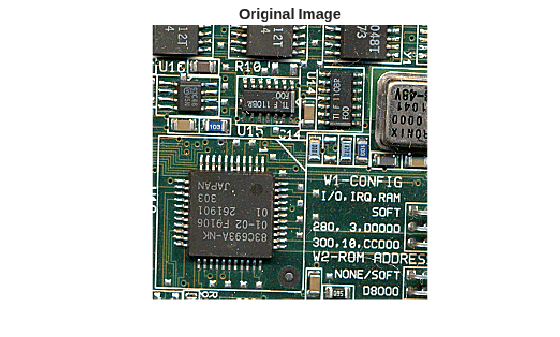 Figure contains an axes object. The hidden axes object with title Original Image contains an object of type image.