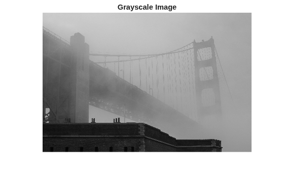 Figure contains an axes object. The hidden axes object with title Grayscale Image contains an object of type image.