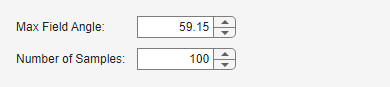 Field Curvature options on the right side of the app window.