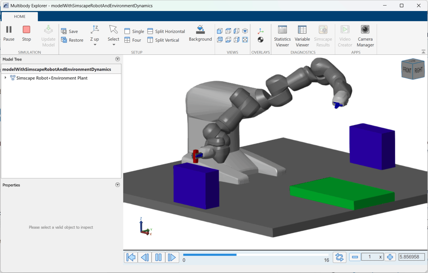 Model and Control a Manipulator Arm with Robotics and Simscape