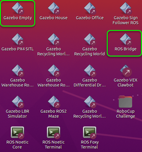 ROS Toolbox virtual machine for Gazebo world