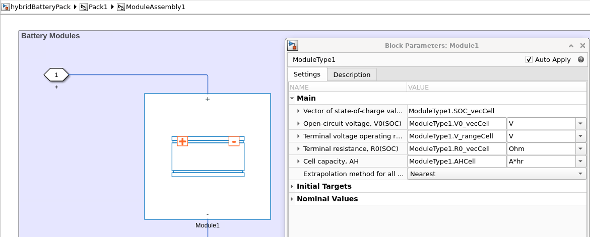 Build Model of Hybrid-Cell Battery Pack