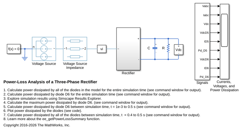 Power-Loss Analysis of a Three-Phase Rectifier