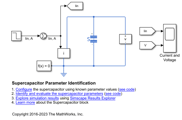 Identify Supercapacitor Parameter