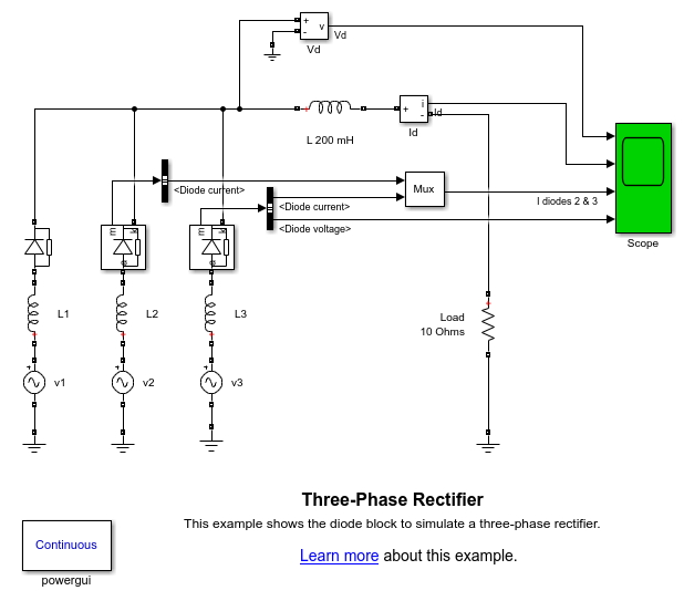 Three phase deals rectifier