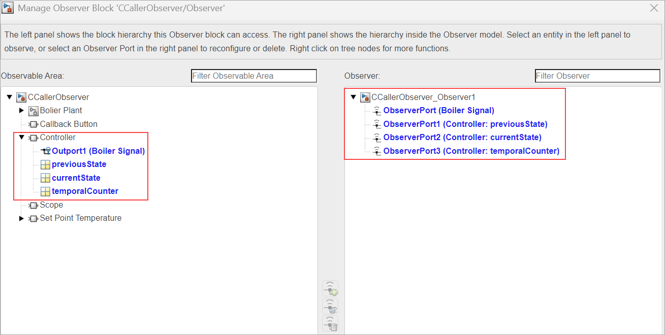 Observe C Caller Block Exported Global Variables Without Model Modification