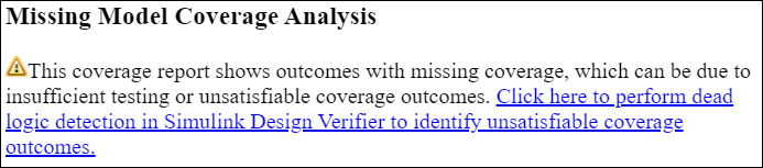 The Missing Model Coverage Analysis section