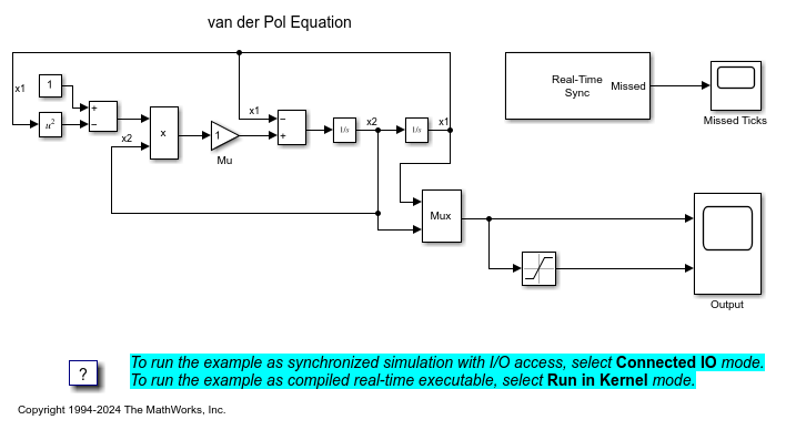 Real-Time Van der Pol Simulation