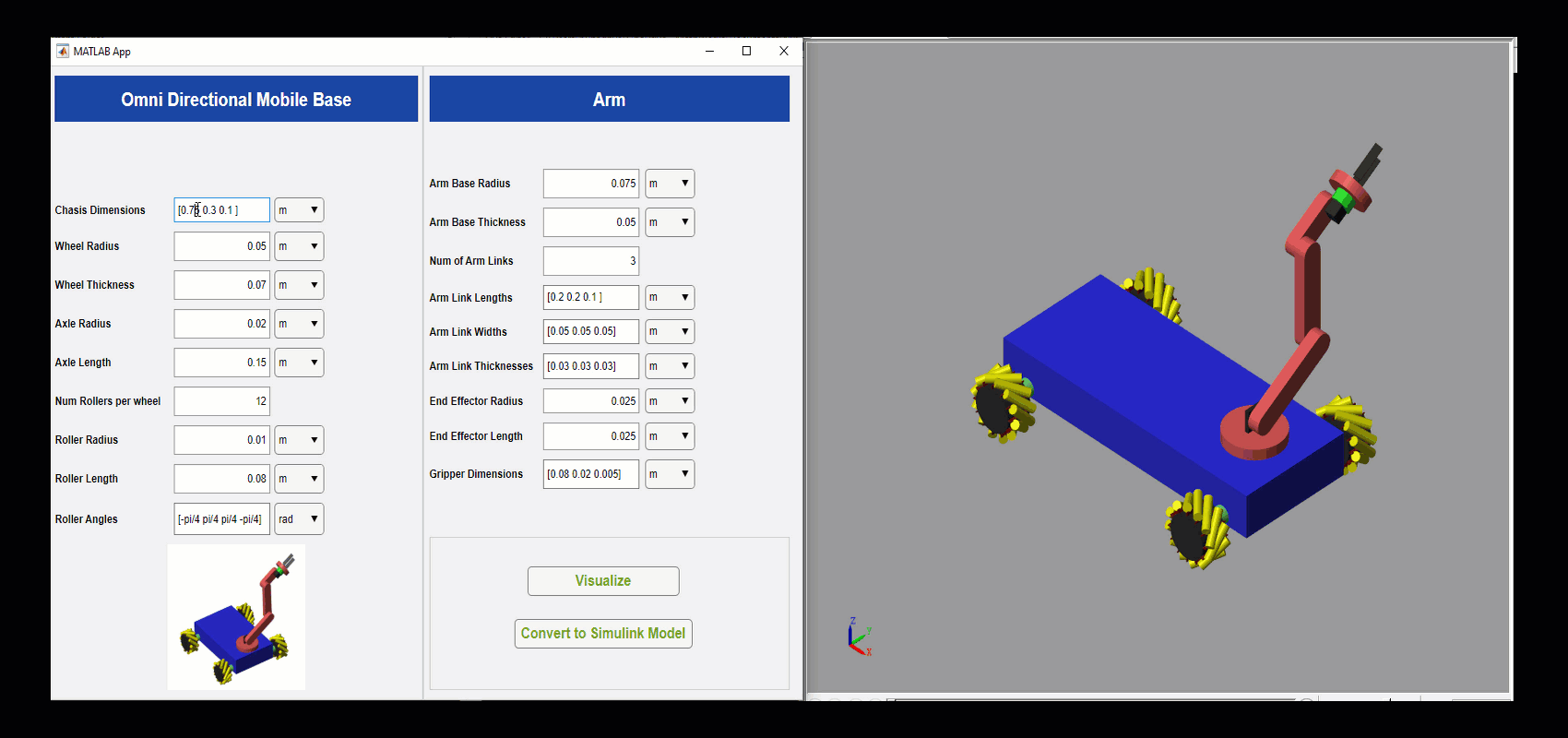 mobile robot matlab