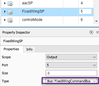 Mission modes with corresponding actions and supported configurations.