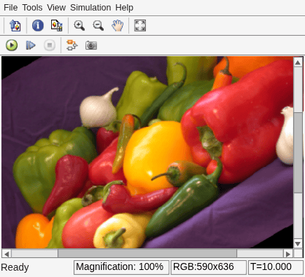 Figure Output Image contains an axes object and other objects of type uiflowcontainer, uimenu, uitoolbar. The hidden axes object contains an object of type image.