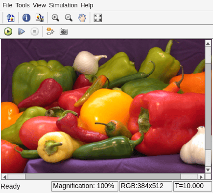 Figure Input Image contains an axes object and other objects of type uiflowcontainer, uimenu, uitoolbar. The hidden axes object contains an object of type image.