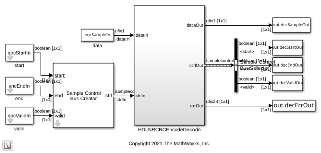 NR CRC Encode and Decode Streaming Data