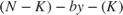 $(N-K)-by-(K)$