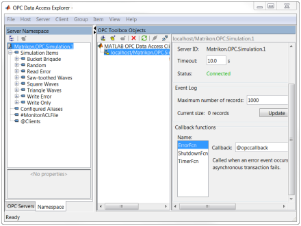 OPC Data Access Explorer app