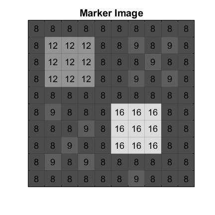 Animation of 2-D grayscale morphological reconstruction