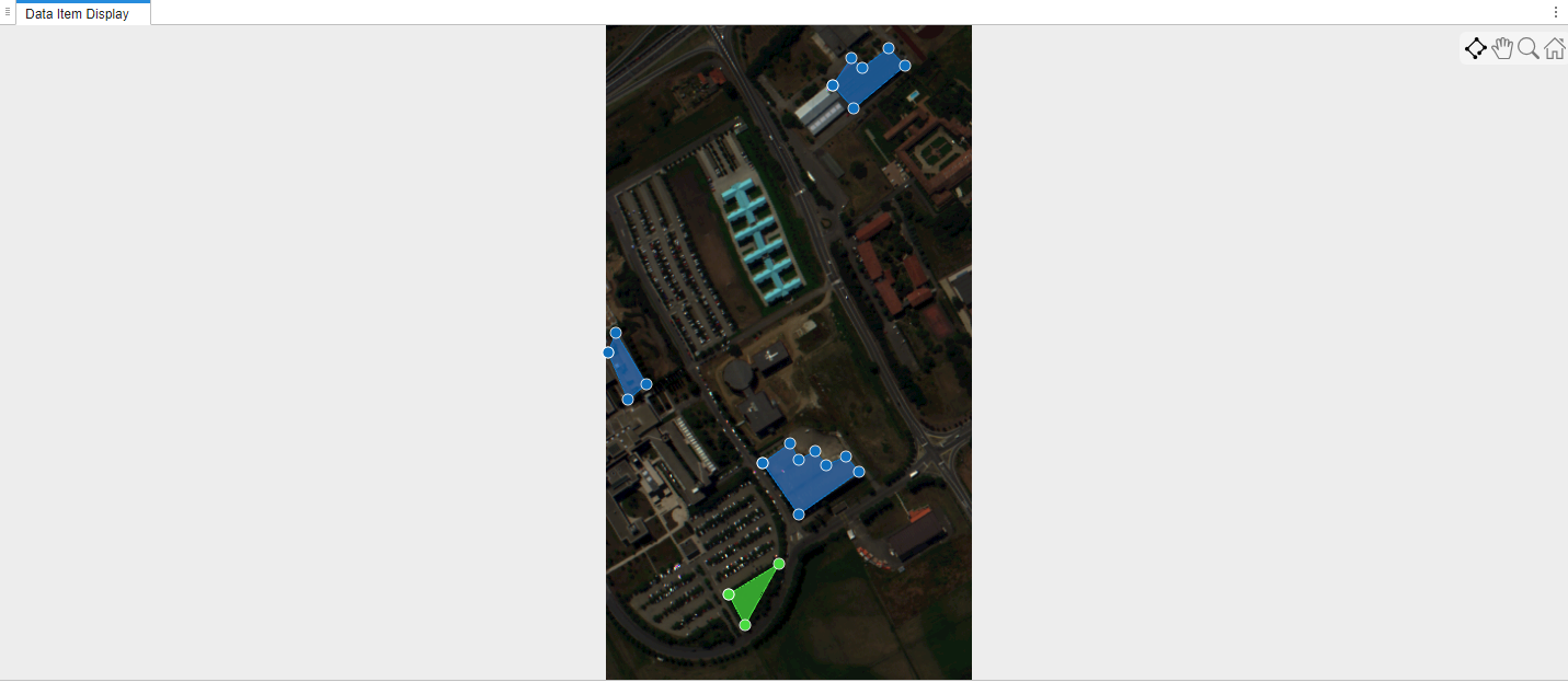 Hyperspectral image labeled manually in Spectral Image Labeler app.