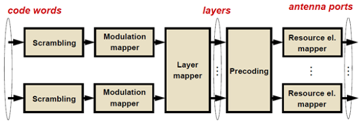 The five-step process that the codewords undergo