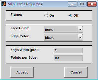 Map Frame Properties dialog box