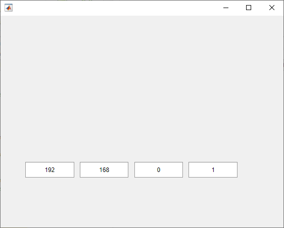 IP address component made up of four numeric edit fields