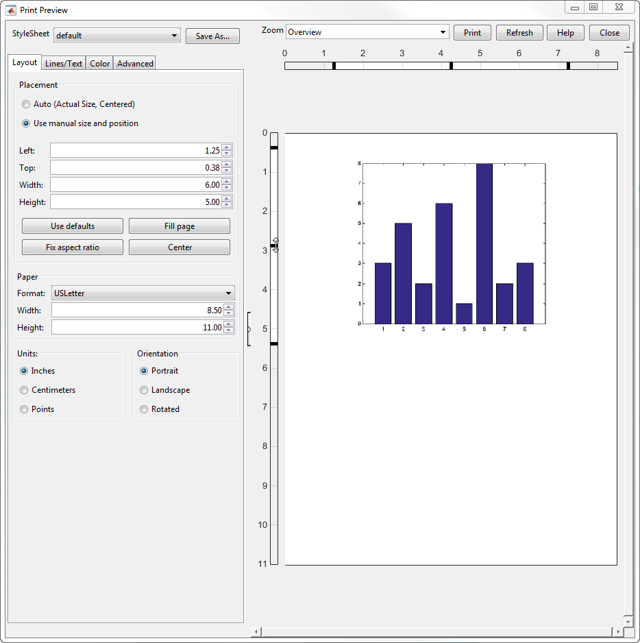 size matlab