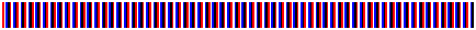 Sample of the flag colormap