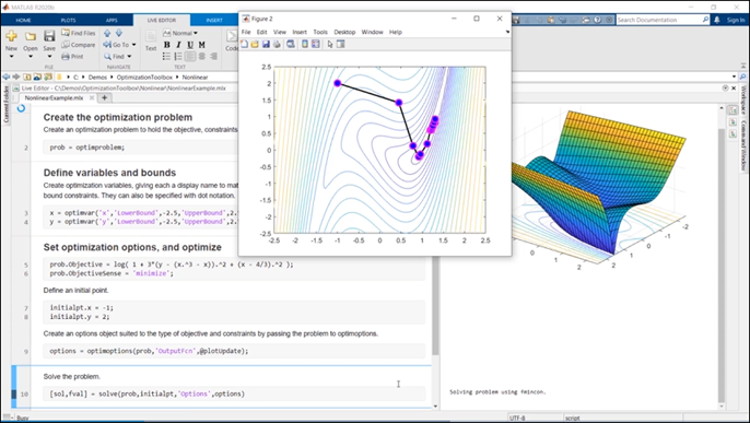 Screenshot of "What Is Optimization Toolbox?" video. Click to open the video.