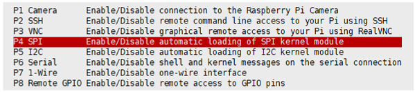 Enable SPI Interface on Raspberry Pi Board