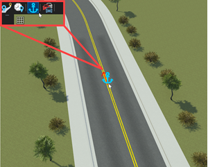 Anchor added to road