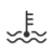 Engine Coolant Temp icon: a thermometer with waves in the background