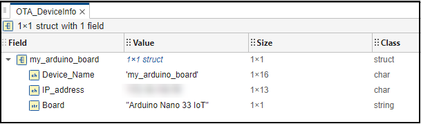 OTA_DeviceInfo Structure
