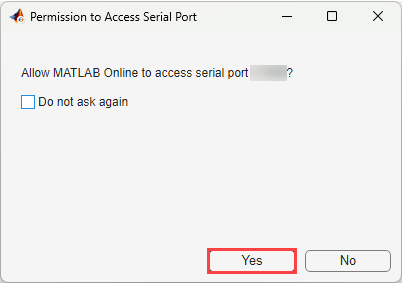 Serial port access notification on Arduino board