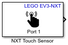 NXT Touch Sensor block