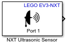 NXT Ultrasonic Sensor block