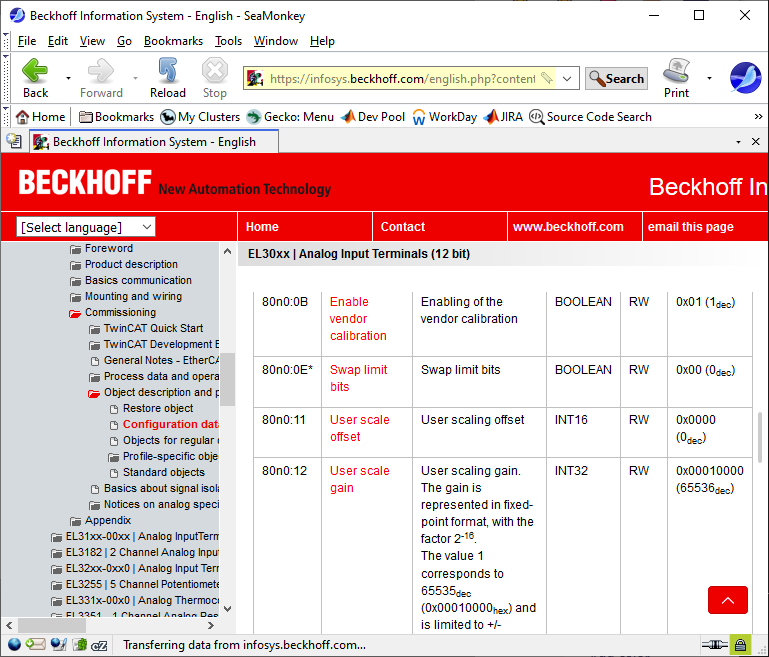 Use the Beckhoff website for Beckhoff TwinCAT data for the EL3102.