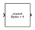 Shared Memory Unpack block
