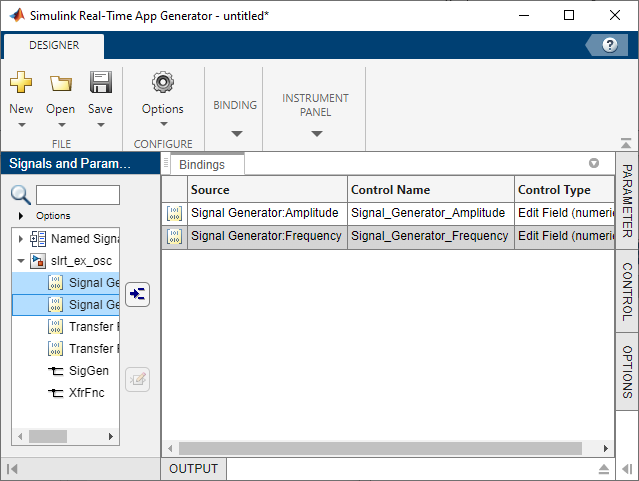 Generate an App Designer app by using the Simulink Real-Time App Generator.