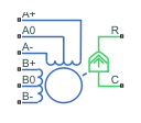 Unipolar Stepper Motor block