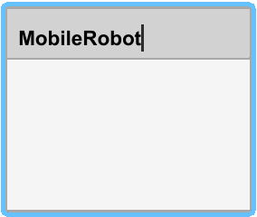 MobileRobot component for activity diagram behavior
